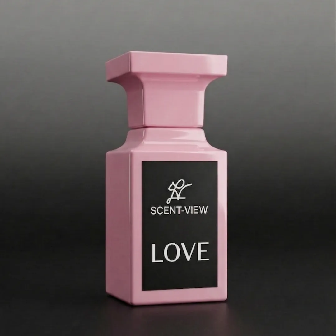 Love perfume bottle by ScentView – Unisex Woody fragrance